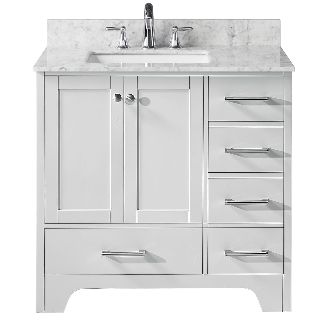 APLUS CLARIETTE CL-101 series Bathroom Vanity. Cabinet & Marble Top & Sinks.