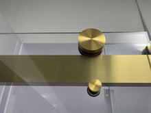 Load image into Gallery viewer, APLUS BN-BERLIN, Walk-in W 57"-66" H 76", Bathtub W 60" H 66", Framless Sliding Shower Door, 3/8" Clear Glass. BN BL Shower Door Set