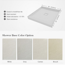 Load image into Gallery viewer, AEGISTON™ SHOWER BASE.  SMC Single Threshold  Shower Floor, Shower Tray, Shower Wash Pan.