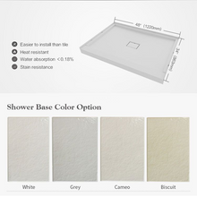 Load image into Gallery viewer, AEGISTON™ SHOWER BASE.  SMC Single Threshold  Shower Floor, Shower Tray, Shower Wash Pan.