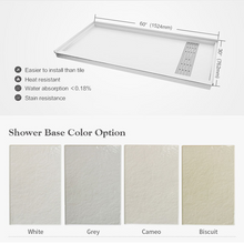 Load image into Gallery viewer, AEGISTON™ SHOWER BASE.  SMC Single Threshold  Shower Floor, Shower Tray, Shower Wash Pan.