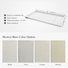 Load image into Gallery viewer, AEGISTON™ SHOWER BASE.  SMC Single Threshold  Shower Floor, Shower Tray, Shower Wash Pan.