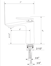 Load image into Gallery viewer, B106 - Bath Faucet - Brushed Nickel
