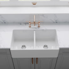 Load image into Gallery viewer, UE3220 - Kitchen Ceramics Farmer Sink - Double Bowl