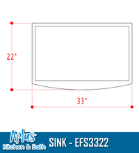 Load image into Gallery viewer, EFS3322 - Kitchen Stainless Steel Sink - Single Bowl - Front Mount - Handmade - Farmer Sink
