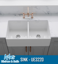 Load image into Gallery viewer, UE3220 - Kitchen Ceramics Farmer Sink - Double Bowl