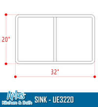 Load image into Gallery viewer, UE3220 - Kitchen Ceramics Farmer Sink - Double Bowl
