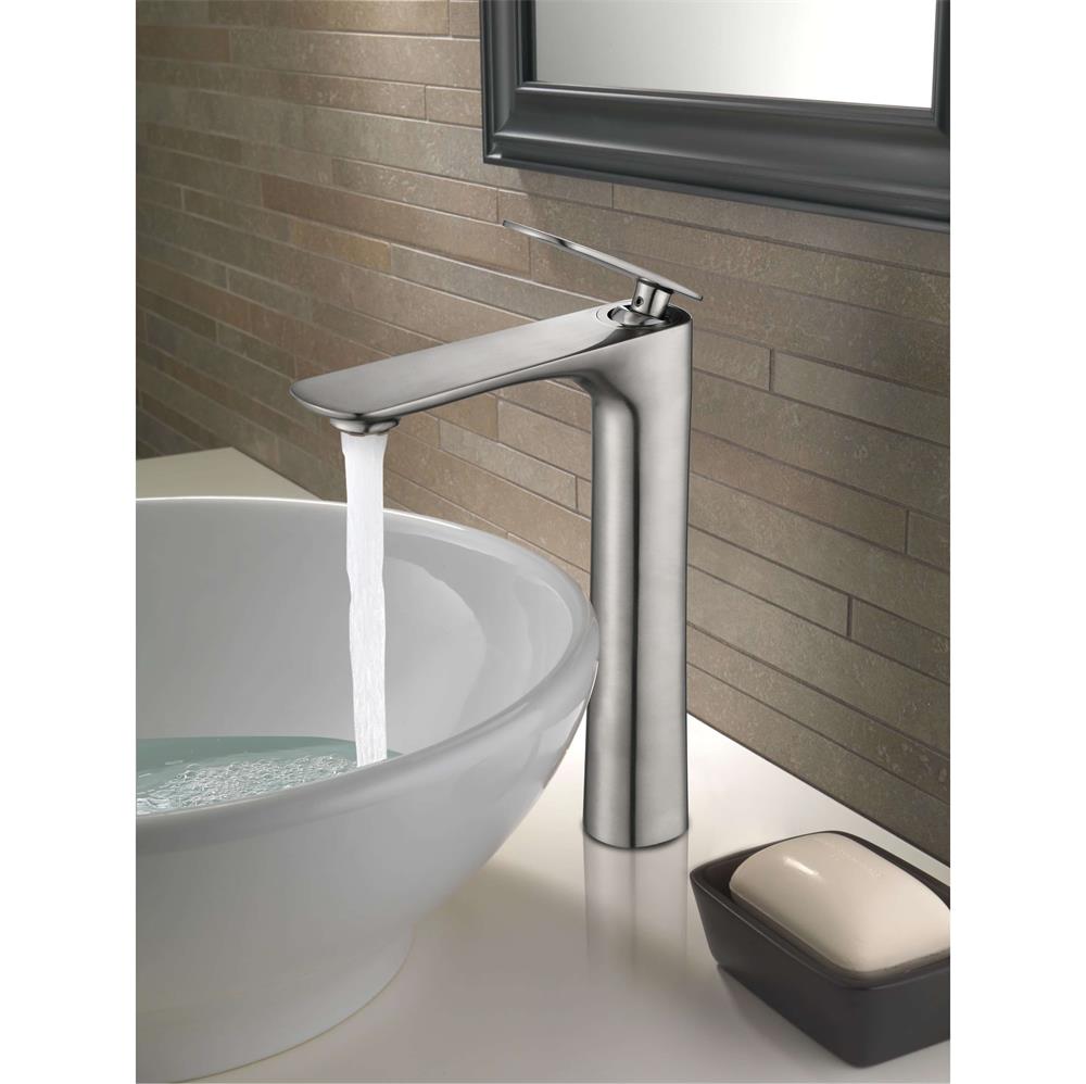 V102 - Bath Vessel Sink Faucet - Brushed Nickel