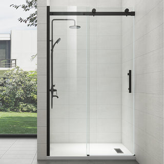 APLUS VICTORIA-D 45~60 in. W x 78 in. H, Frameless Sliding Shower Door,  5/16 Clear Glass. VT-D Shower Door Set