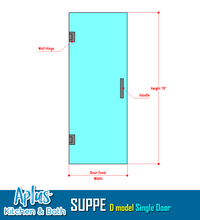 Load image into Gallery viewer, [SPA-G] SUPPE Series Swing Door Parts - Door Panel - H78&quot; W23&quot;-30.5&quot;
