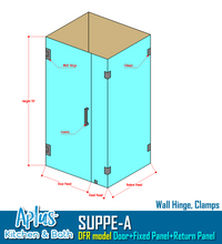 Load image into Gallery viewer, [SPA-DFRAC] SUPPE Series Swing Door Parts - Hardware (Door + Fixed Panel + Return Panel)
