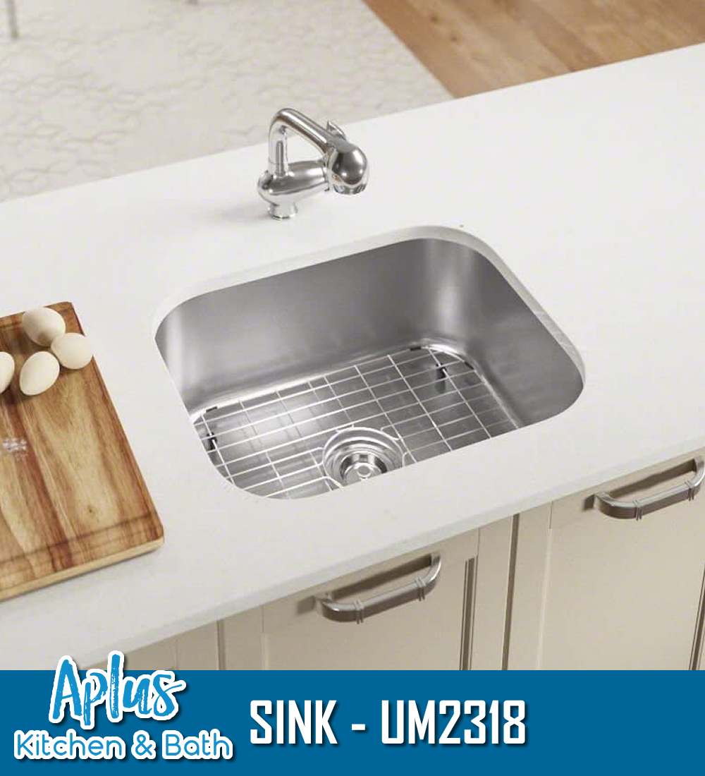 UM2318 - Kitchen Stainless Steel Sink - Single Bowl - Under Mount