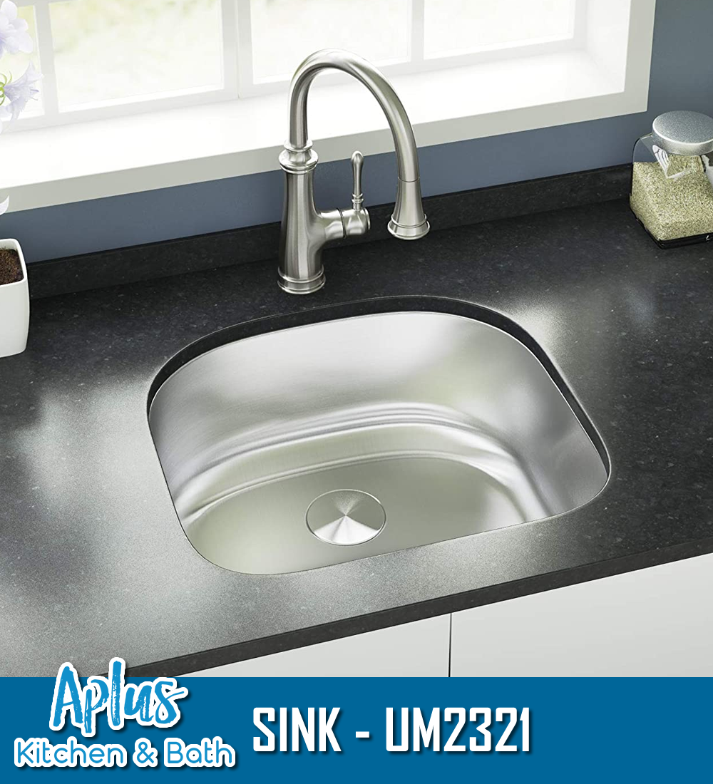 UM2321- Kitchen Stainless Steel Sink - Single Bowl - Under Mount