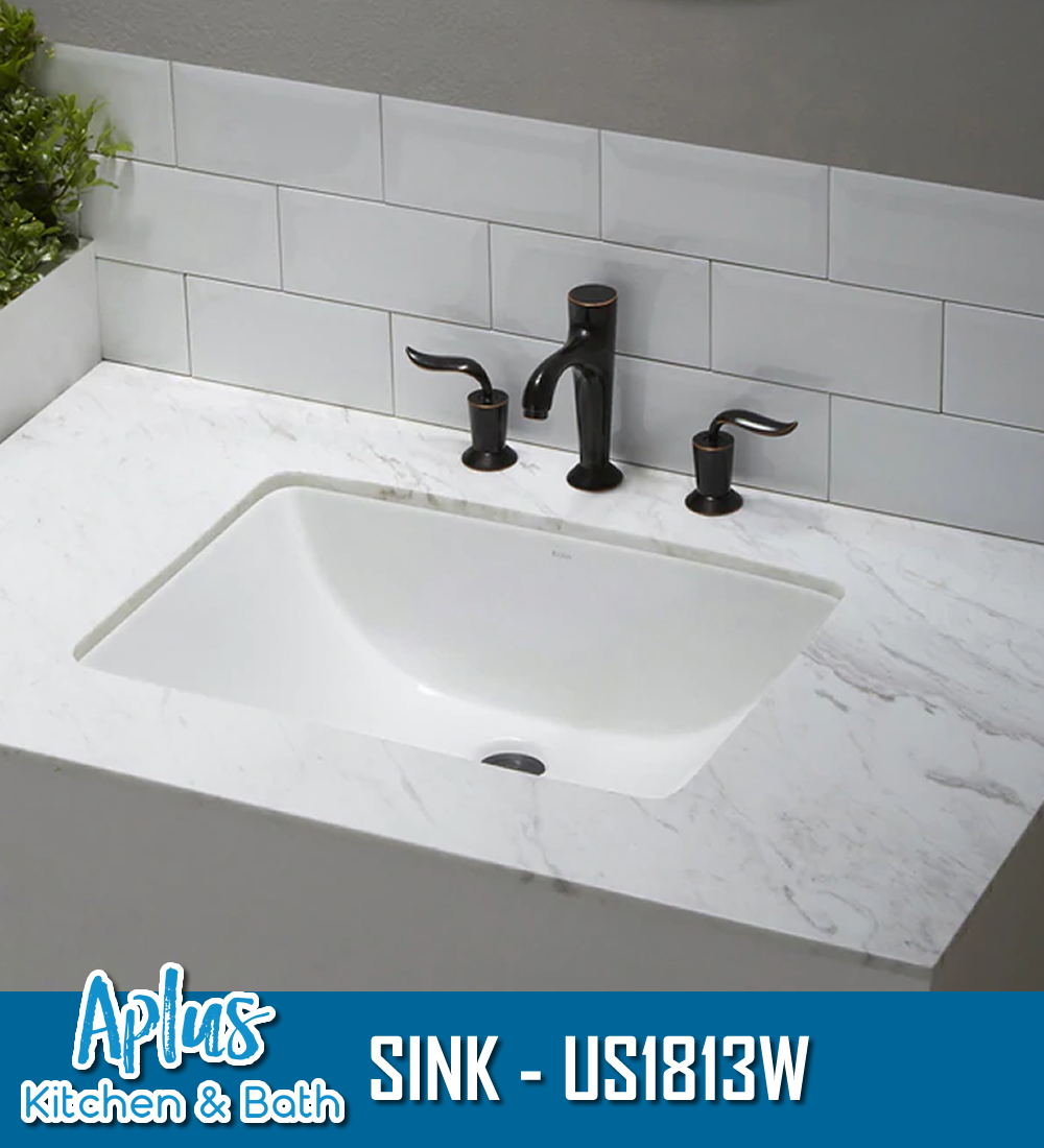 US1813W - Bath Ceramics Sink - Single Bowl - Under Mount